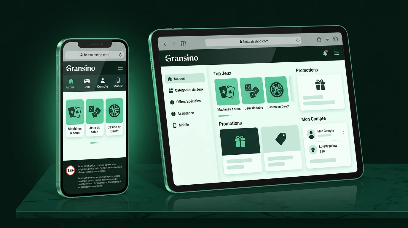 Présentation de la version mobile Gransino