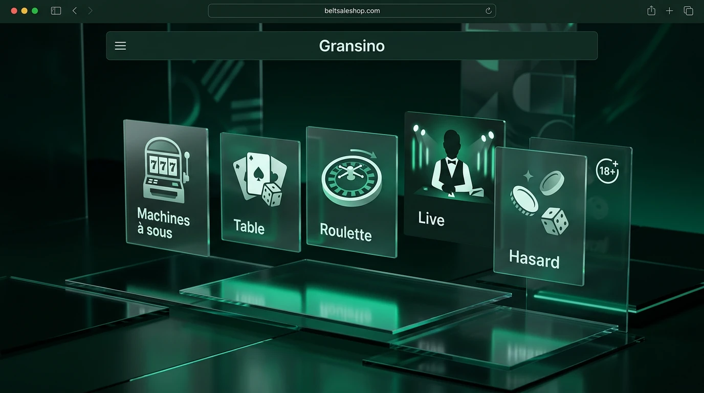 Présentation des jeux sur Gransino