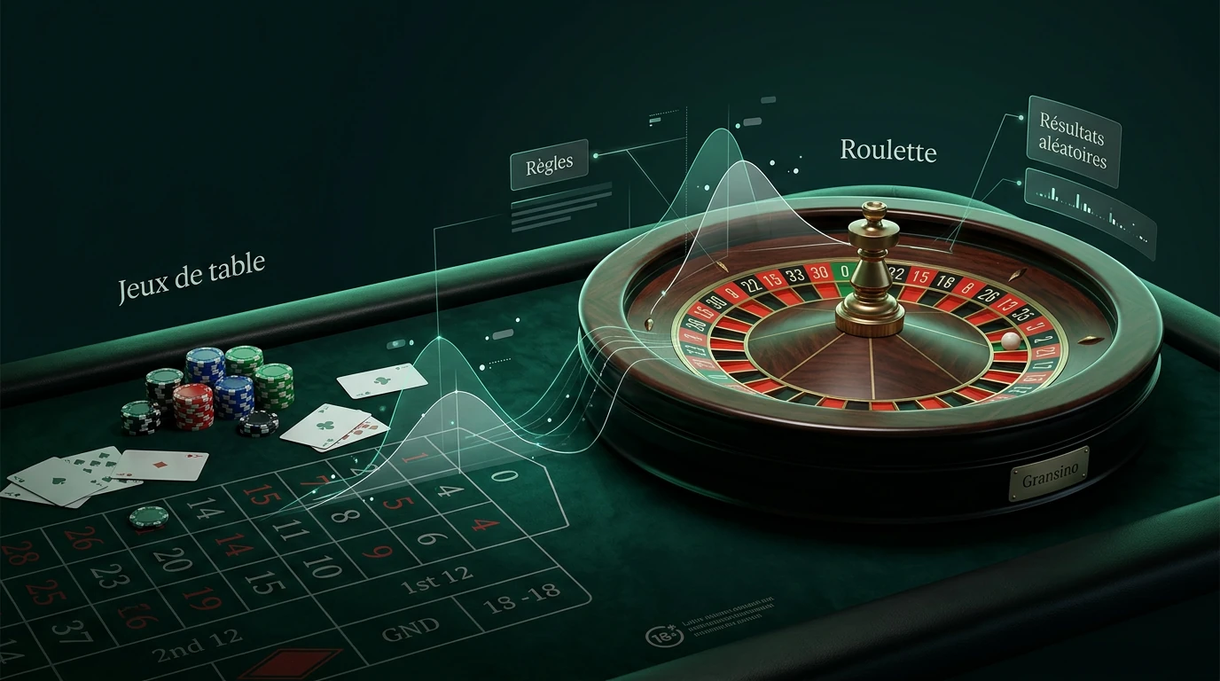Jeux de table et roulette