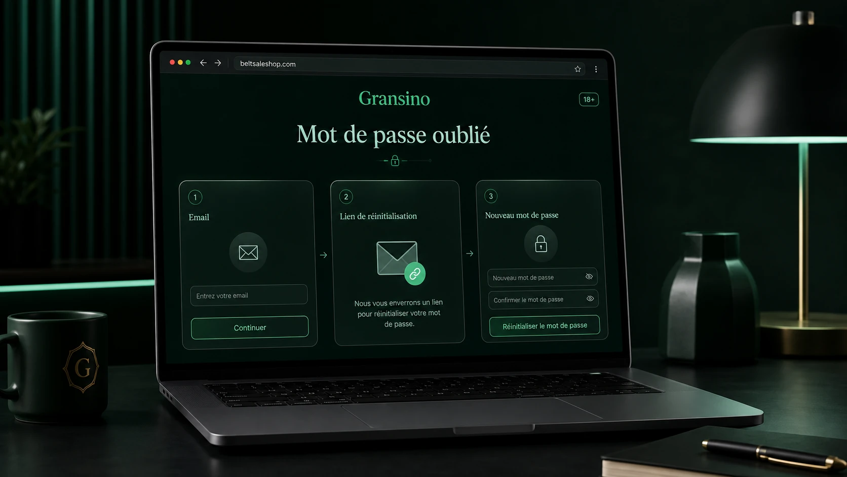 Récupération du mot de passe